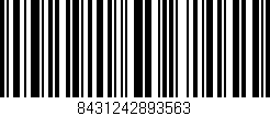 Código de barras (EAN, GTIN, SKU, ISBN): '8431242893563'