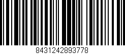 Código de barras (EAN, GTIN, SKU, ISBN): '8431242893778'