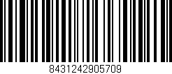 Código de barras (EAN, GTIN, SKU, ISBN): '8431242905709'