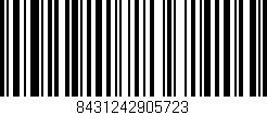 Código de barras (EAN, GTIN, SKU, ISBN): '8431242905723'