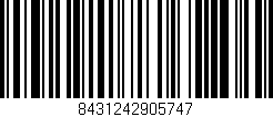 Código de barras (EAN, GTIN, SKU, ISBN): '8431242905747'