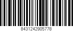 Código de barras (EAN, GTIN, SKU, ISBN): '8431242905778'