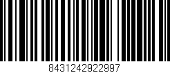 Código de barras (EAN, GTIN, SKU, ISBN): '8431242922997'