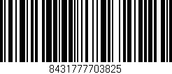 Código de barras (EAN, GTIN, SKU, ISBN): '8431777703825'