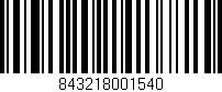 Código de barras (EAN, GTIN, SKU, ISBN): '843218001540'