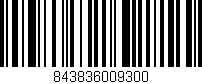 Código de barras (EAN, GTIN, SKU, ISBN): '843836009300'