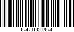 Código de barras (EAN, GTIN, SKU, ISBN): '8447318207844'