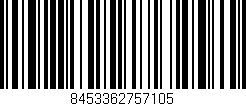 Código de barras (EAN, GTIN, SKU, ISBN): '8453362757105'