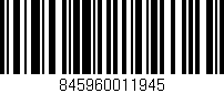 Código de barras (EAN, GTIN, SKU, ISBN): '845960011945'