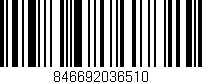 Código de barras (EAN, GTIN, SKU, ISBN): '846692036510'