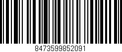 Código de barras (EAN, GTIN, SKU, ISBN): '8473599852091'