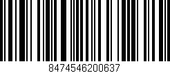 Código de barras (EAN, GTIN, SKU, ISBN): '8474546200637'