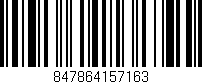 Código de barras (EAN, GTIN, SKU, ISBN): '847864157163'