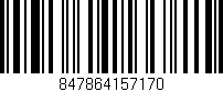 Código de barras (EAN, GTIN, SKU, ISBN): '847864157170'