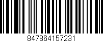 Código de barras (EAN, GTIN, SKU, ISBN): '847864157231'