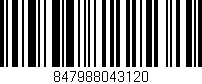 Código de barras (EAN, GTIN, SKU, ISBN): '847988043120'
