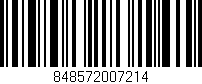 Código de barras (EAN, GTIN, SKU, ISBN): '848572007214'