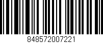 Código de barras (EAN, GTIN, SKU, ISBN): '848572007221'