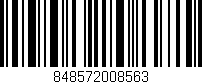 Código de barras (EAN, GTIN, SKU, ISBN): '848572008563'