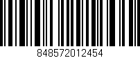 Código de barras (EAN, GTIN, SKU, ISBN): '848572012454'