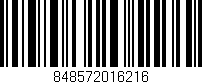 Código de barras (EAN, GTIN, SKU, ISBN): '848572016216'