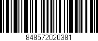 Código de barras (EAN, GTIN, SKU, ISBN): '848572020381'