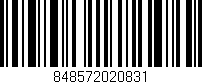 Código de barras (EAN, GTIN, SKU, ISBN): '848572020831'