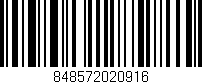 Código de barras (EAN, GTIN, SKU, ISBN): '848572020916'