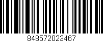 Código de barras (EAN, GTIN, SKU, ISBN): '848572023467'