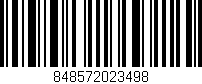 Código de barras (EAN, GTIN, SKU, ISBN): '848572023498'