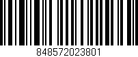 Código de barras (EAN, GTIN, SKU, ISBN): '848572023801'