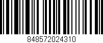 Código de barras (EAN, GTIN, SKU, ISBN): '848572024310'