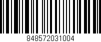 Código de barras (EAN, GTIN, SKU, ISBN): '848572031004'