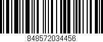 Código de barras (EAN, GTIN, SKU, ISBN): '848572034456'