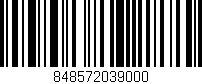 Código de barras (EAN, GTIN, SKU, ISBN): '848572039000'