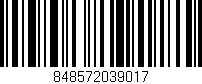 Código de barras (EAN, GTIN, SKU, ISBN): '848572039017'