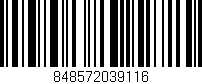 Código de barras (EAN, GTIN, SKU, ISBN): '848572039116'