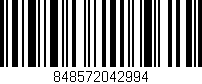 Código de barras (EAN, GTIN, SKU, ISBN): '848572042994'