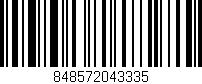 Código de barras (EAN, GTIN, SKU, ISBN): '848572043335'