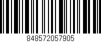 Código de barras (EAN, GTIN, SKU, ISBN): '848572057905'