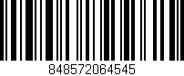 Código de barras (EAN, GTIN, SKU, ISBN): '848572064545'