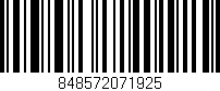 Código de barras (EAN, GTIN, SKU, ISBN): '848572071925'