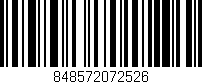 Código de barras (EAN, GTIN, SKU, ISBN): '848572072526'