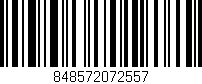 Código de barras (EAN, GTIN, SKU, ISBN): '848572072557'