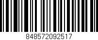 Código de barras (EAN, GTIN, SKU, ISBN): '848572092517'