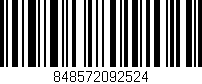 Código de barras (EAN, GTIN, SKU, ISBN): '848572092524'