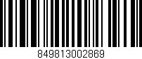 Código de barras (EAN, GTIN, SKU, ISBN): '849813002869'