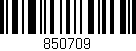 Código de barras (EAN, GTIN, SKU, ISBN): '850709'