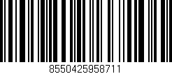 Código de barras (EAN, GTIN, SKU, ISBN): '8550425958711'