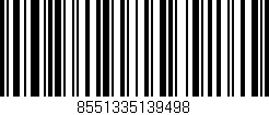 Código de barras (EAN, GTIN, SKU, ISBN): '8551335139498'